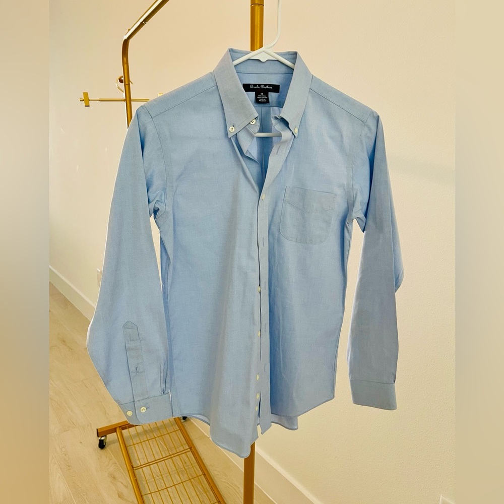 Brooks Brothers blue button down. Worn once.
